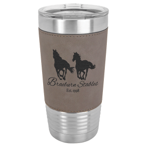 Polar Camel 20 oz. Tumbler with Leather