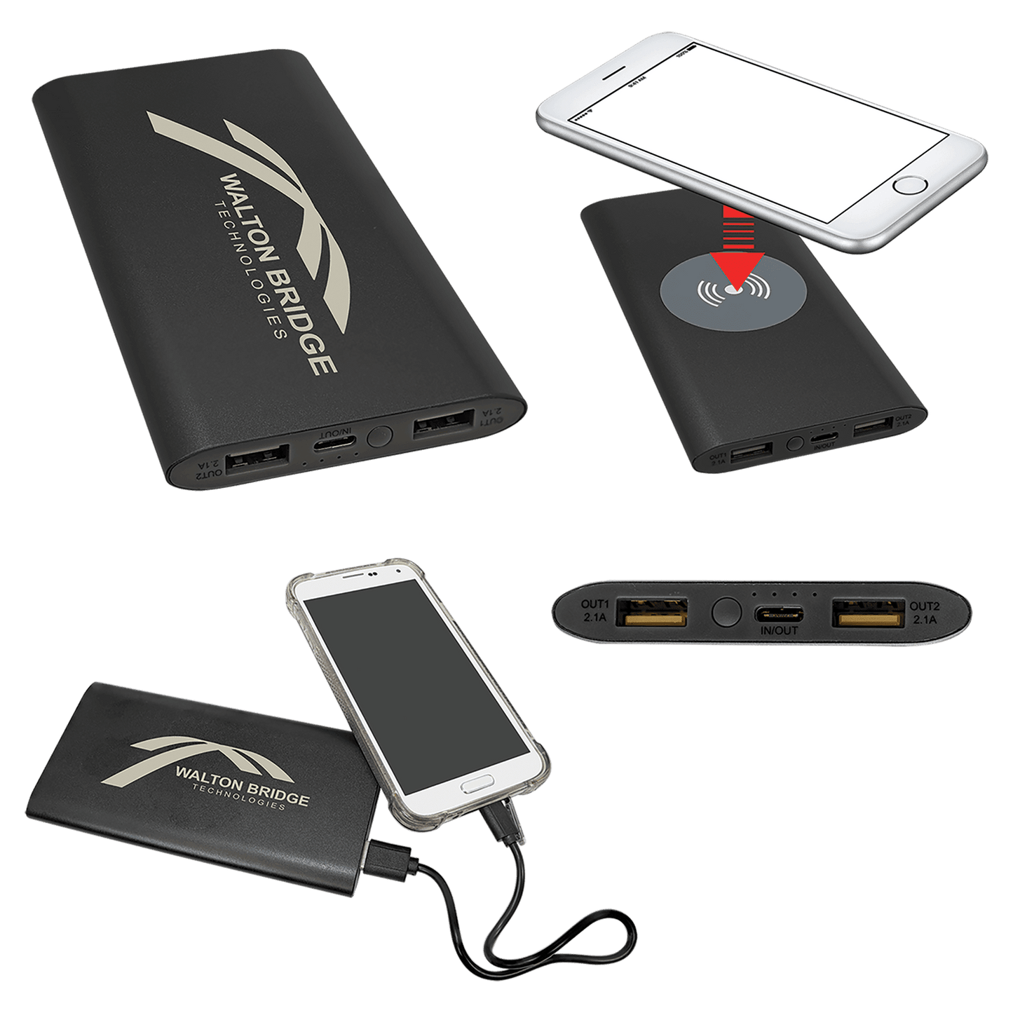 Power Bank & Wireless 8,000mah Charger