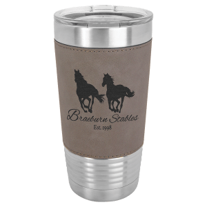 Polar Camel 20oz Tumbler with Leatherette