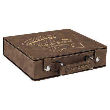 Leather 100 Chip Poker Set